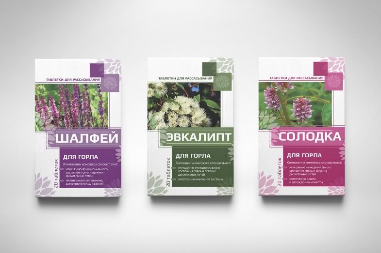 ВТФ - Упаковка таблеток для горла