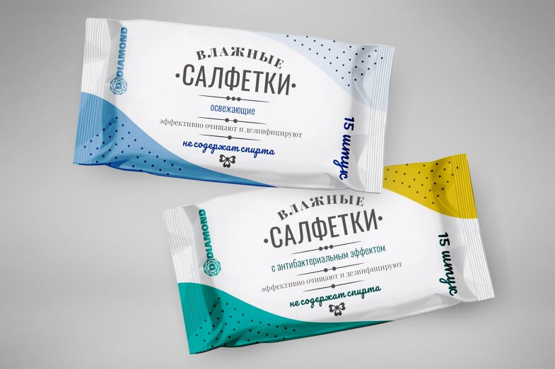 Diamond - Упаковка влажных салфеток