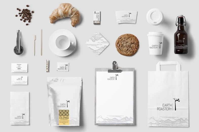 Earth Roastery - Фирменный стиль кофейного бренда