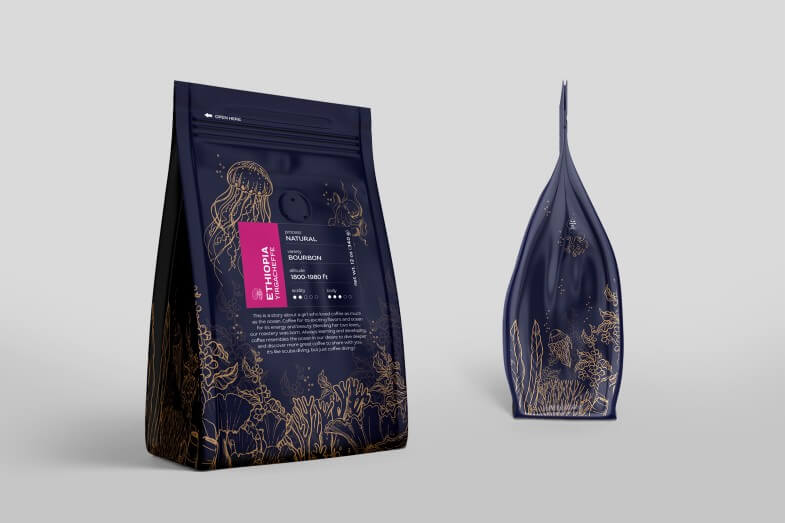 Deep Ocean Roastery - Упаковка кофе