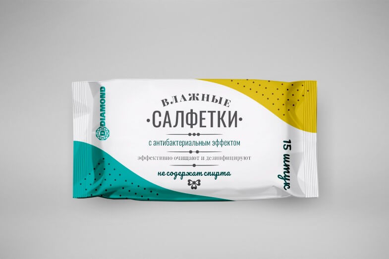 Diamond - Упаковка влажных салфеток