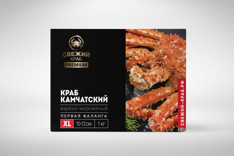 Свежий Краб - Упаковка премиум-линейки крабового мяса