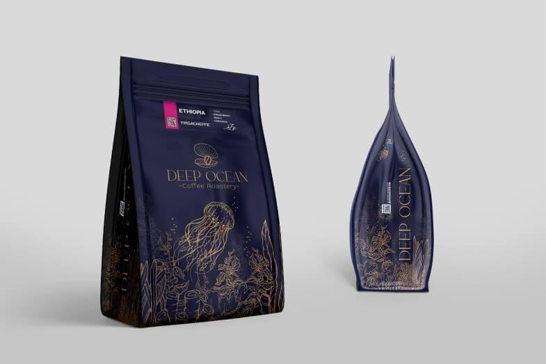 Deep Ocean Roastery - Упаковка кофе